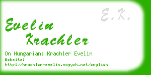 evelin krachler business card